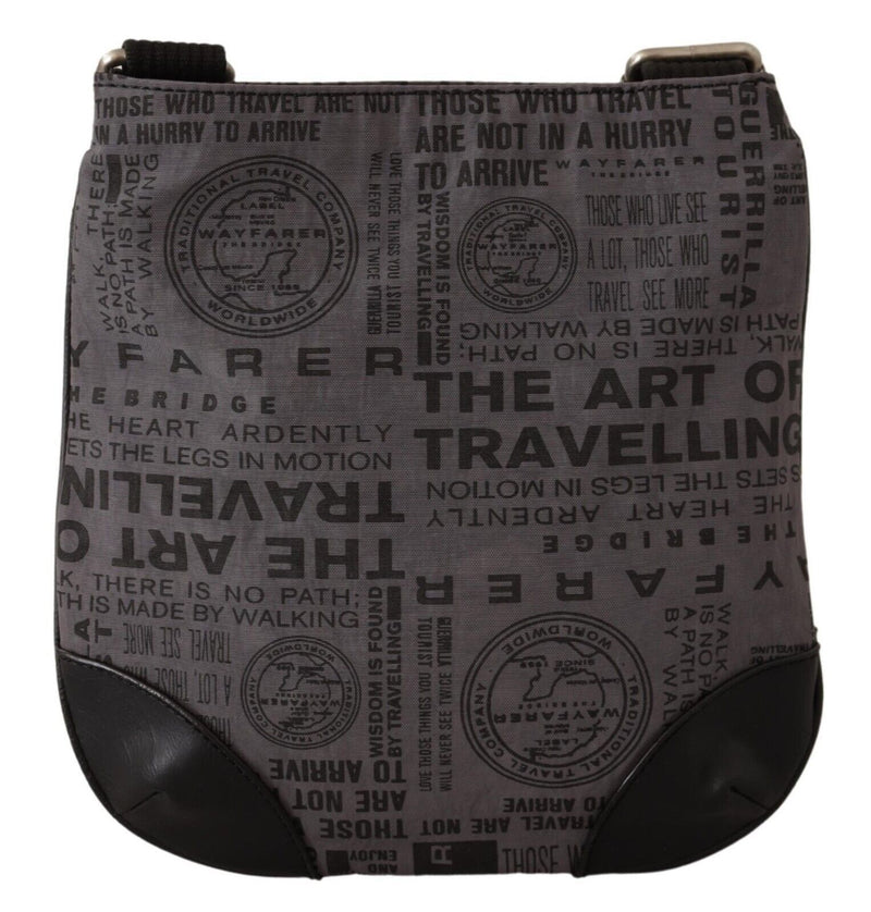 Sac à bandoulière WAYFARER gris avec logo imprimé