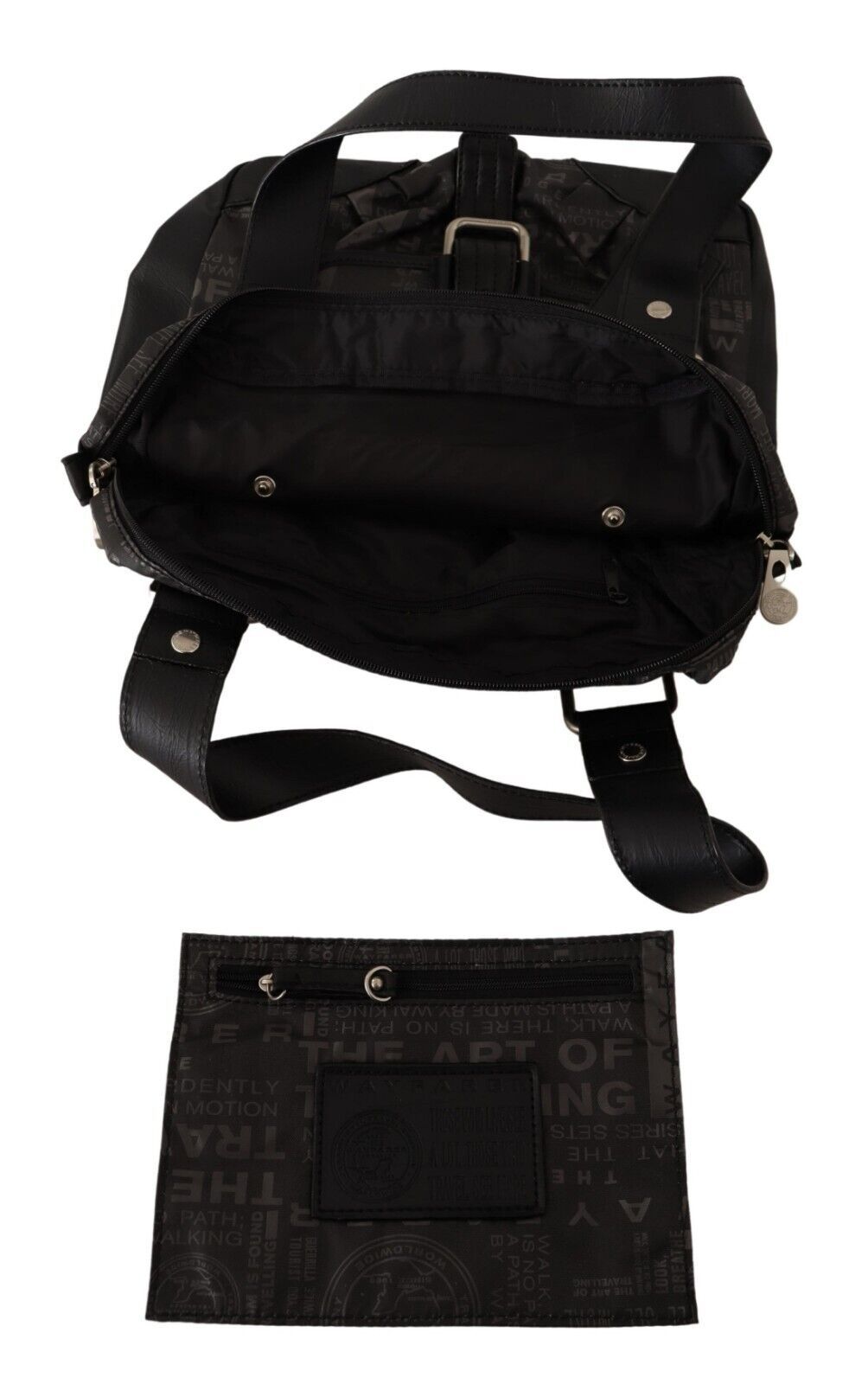 WAYFARER Black Printed Logo Shoulder Handbag Purse