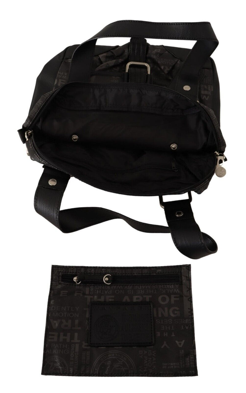 WAYFARER Black Printed Logo Shoulder Handbag Purse