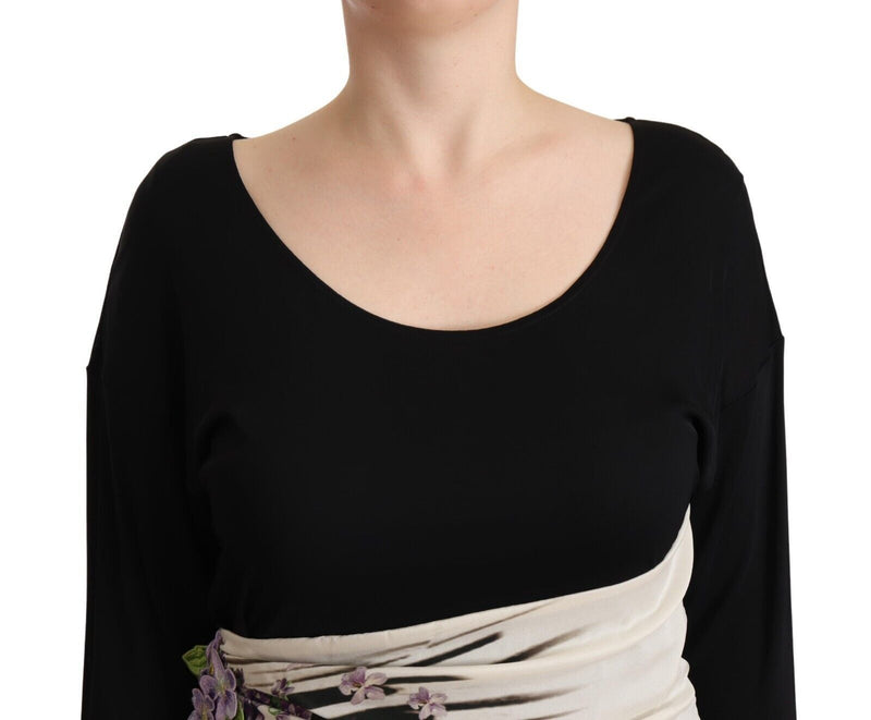 Robe Fourreau Roberto Cavalli Noir Argent Mi-Longue