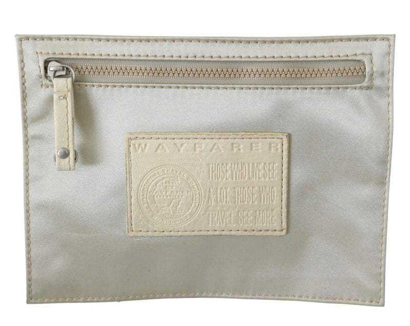 WAYFARER White Zippered Coin Holder Wallet - Élégant et Authentique