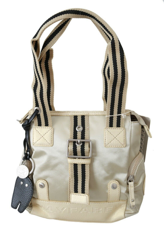 WAYFARER Beige Handtas Schoudertas Stoffen Portemonnee