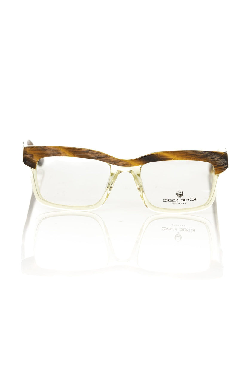 Monture de lunettes pour homme en acétate marron de Frankie Morello