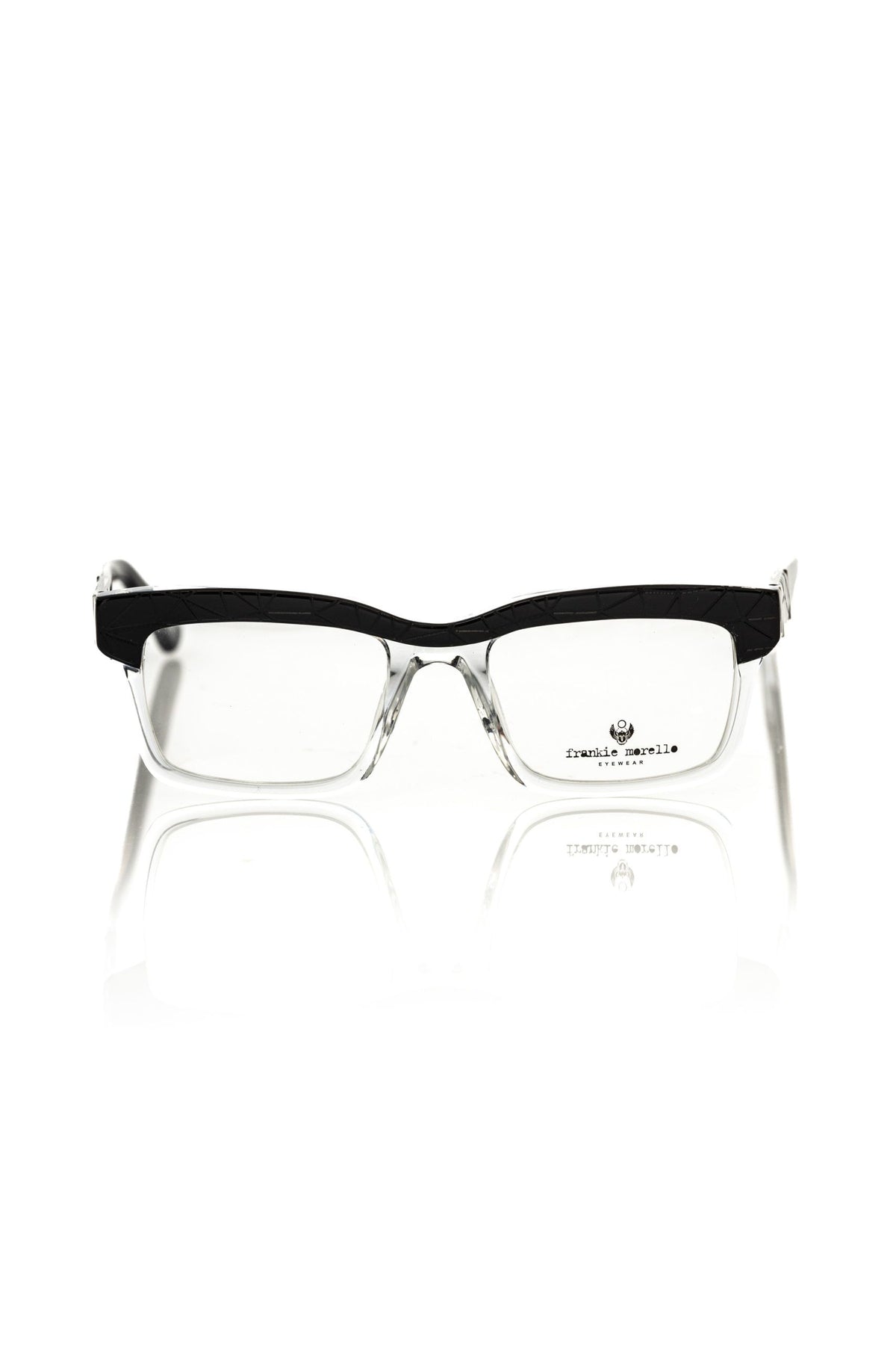 Monture pour homme en acétate noir de Frankie Morello