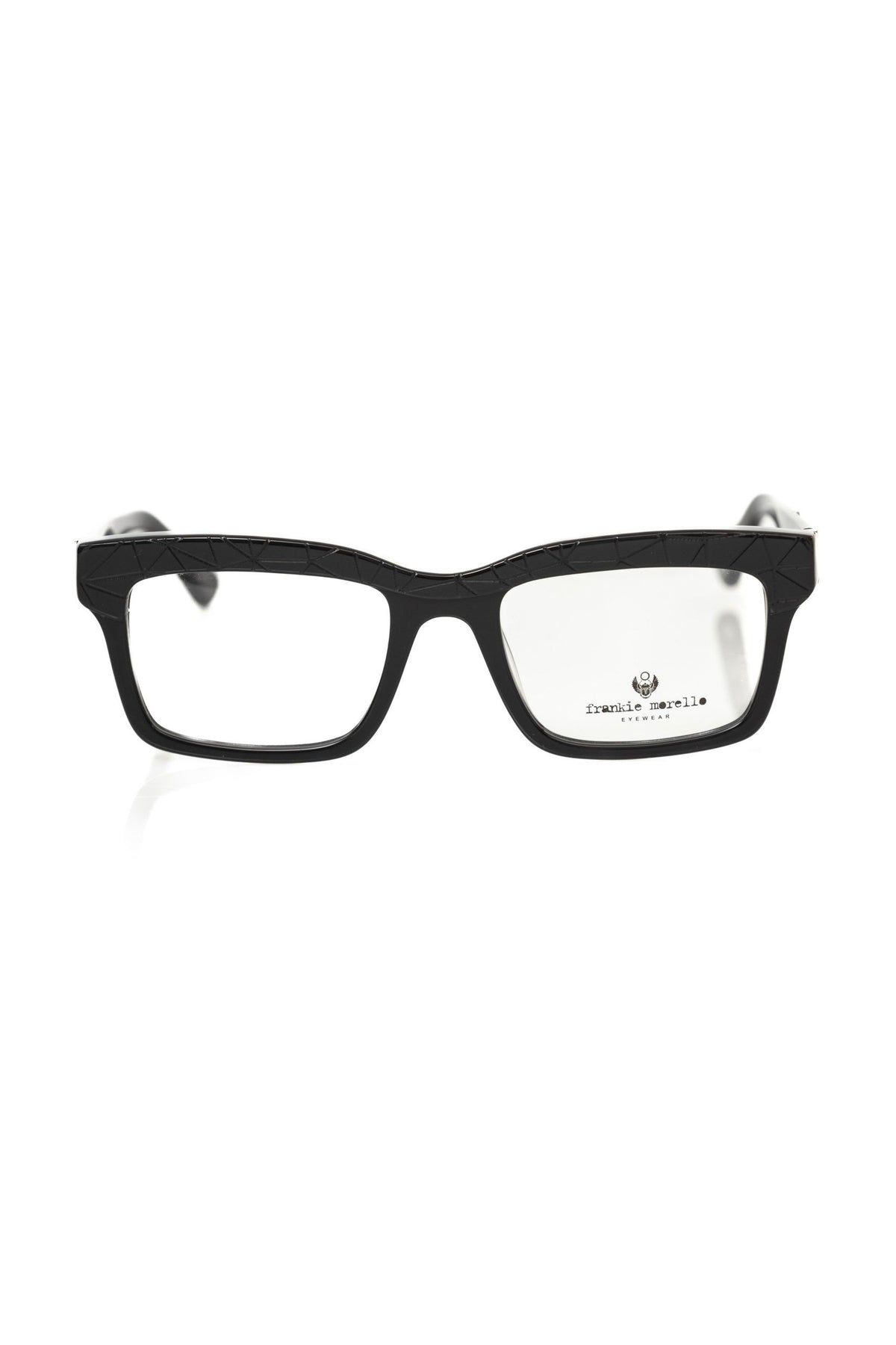 Monture pour homme en acétate noir de Frankie Morello