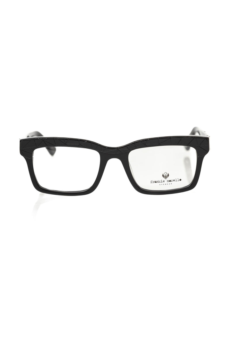 Monture pour homme en acétate noir de Frankie Morello