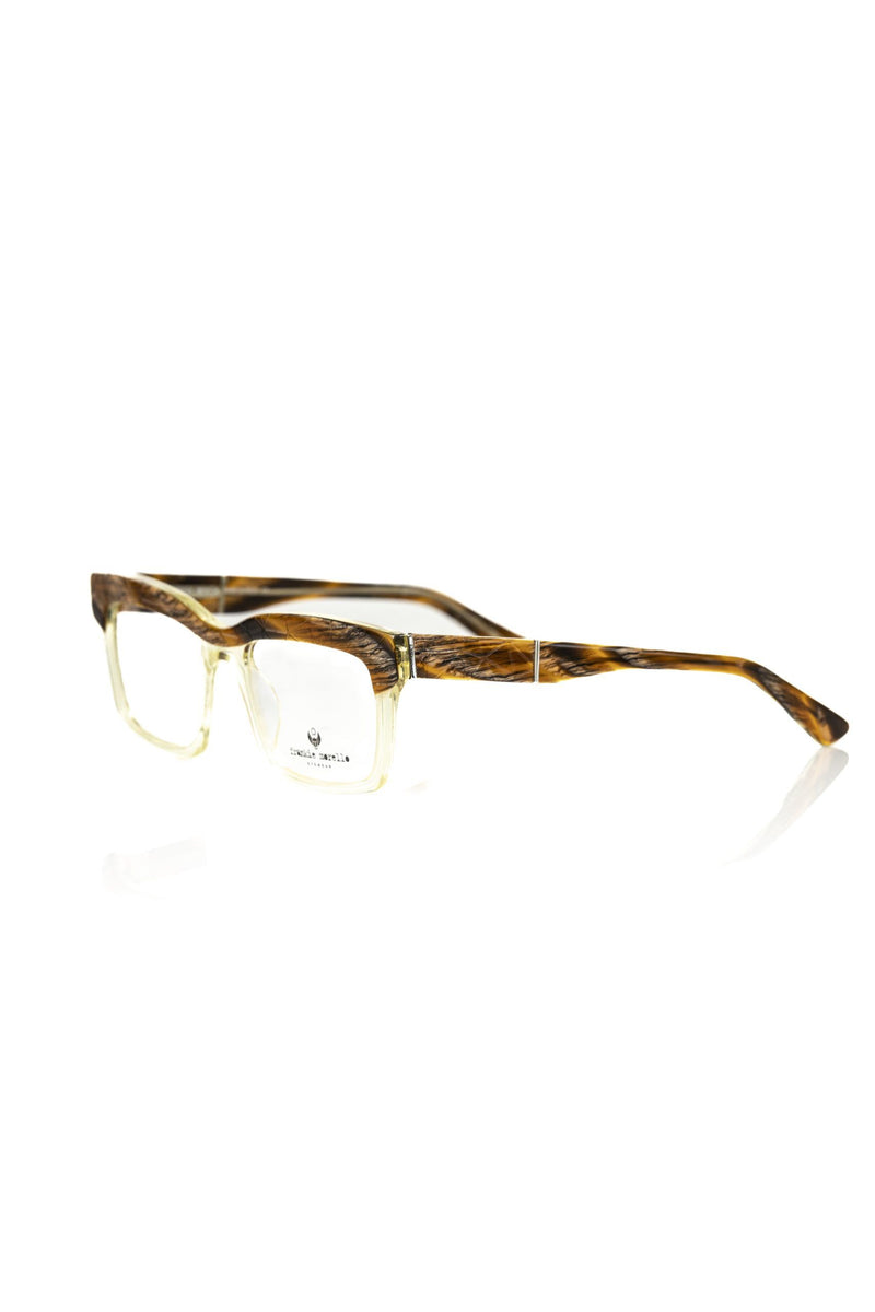 Monture de lunettes pour homme en acétate marron de Frankie Morello