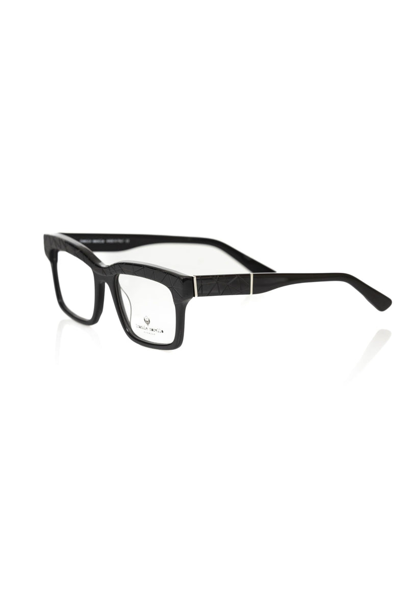 Monture pour homme en acétate noir de Frankie Morello