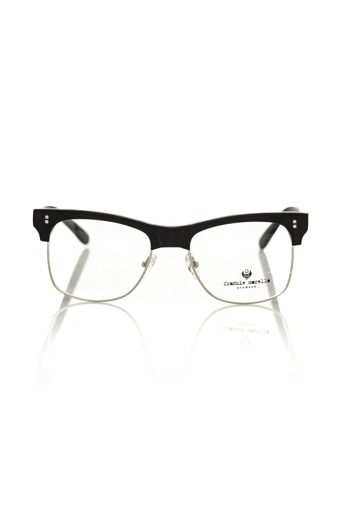 Monture de lunettes pour homme en métal noir de Frankie Morello