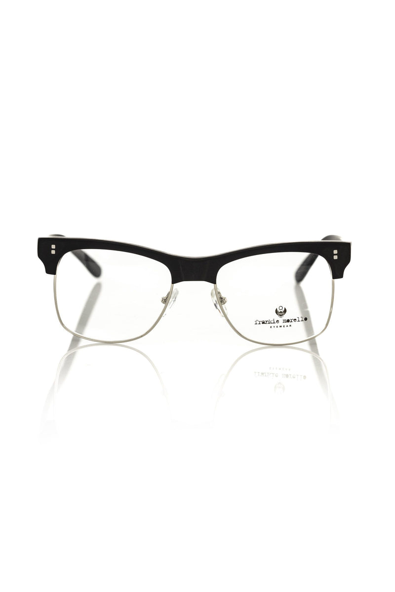 Monture de lunettes pour homme en métal noir de Frankie Morello