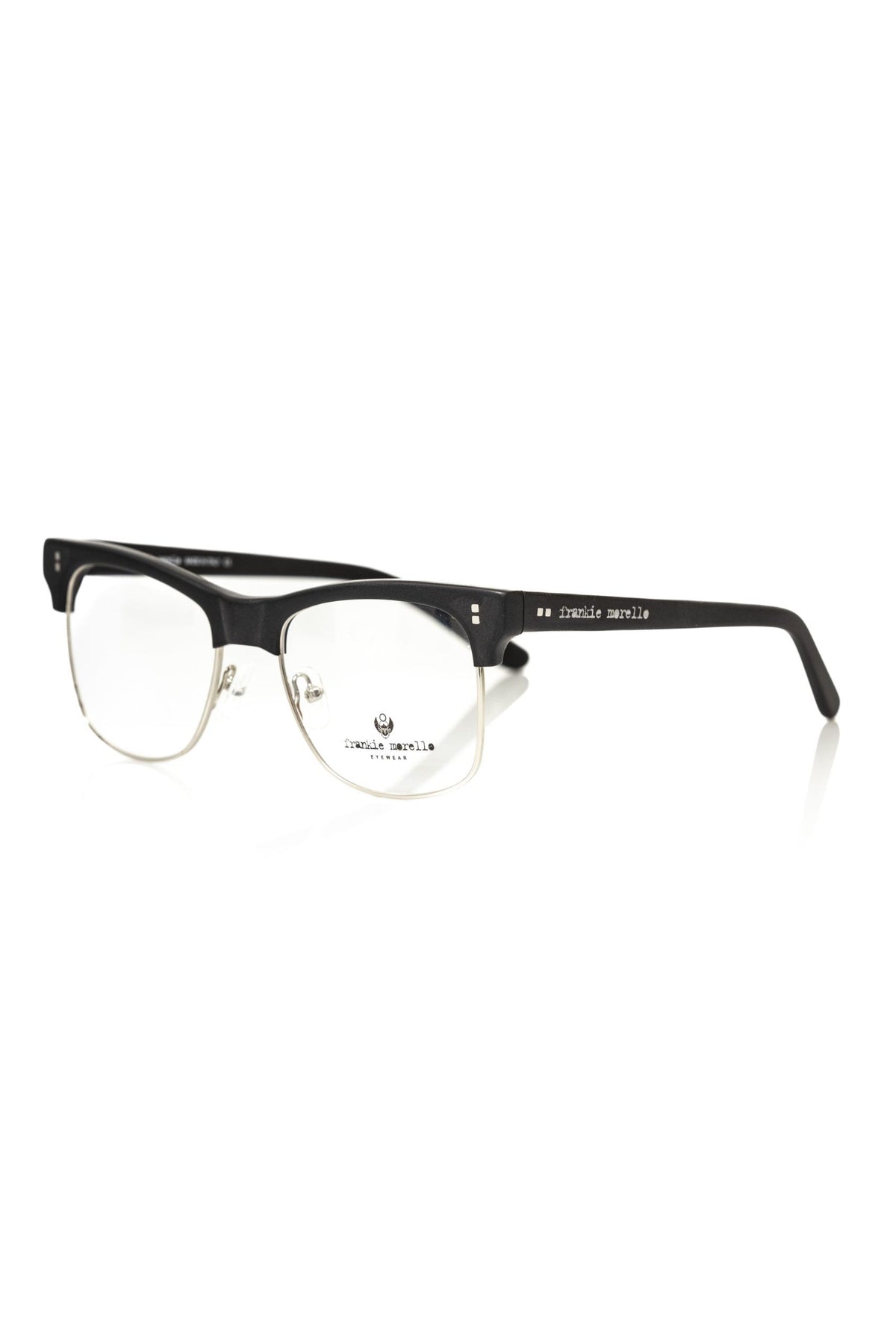 Monture de lunettes pour homme en métal noir de Frankie Morello