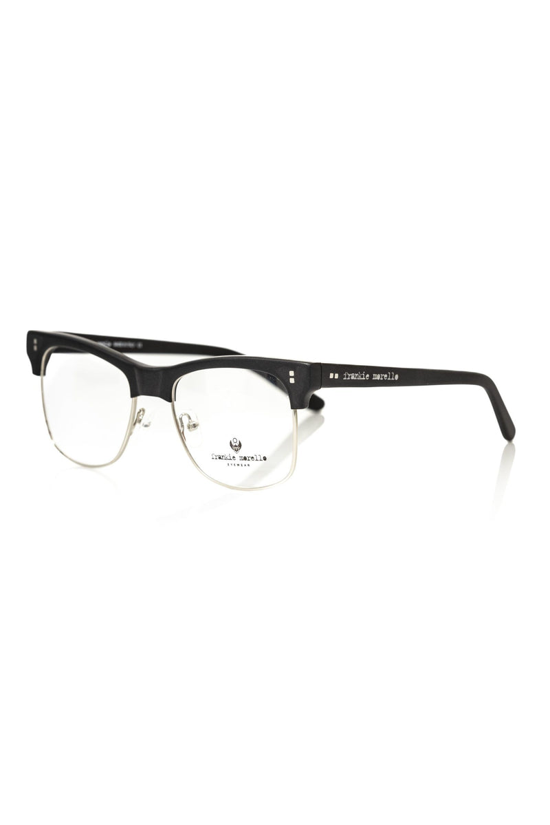 Monture de lunettes pour homme en métal noir de Frankie Morello