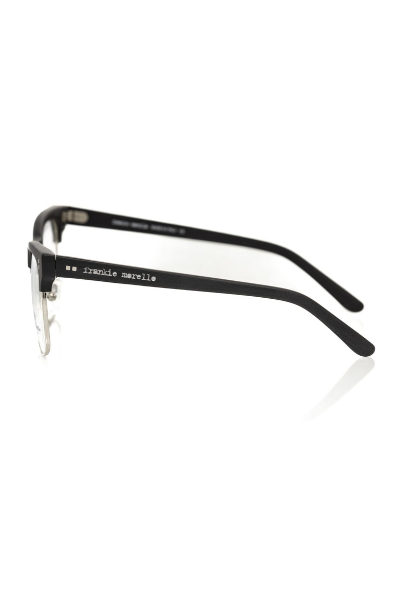 Monture de lunettes pour homme en métal noir de Frankie Morello