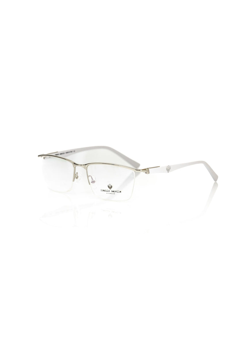 Monture pour homme Frankie Morello, couleur argent métallisé