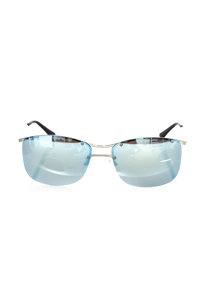 Lunettes de soleil argentées métallisées pour homme Frankie Morello