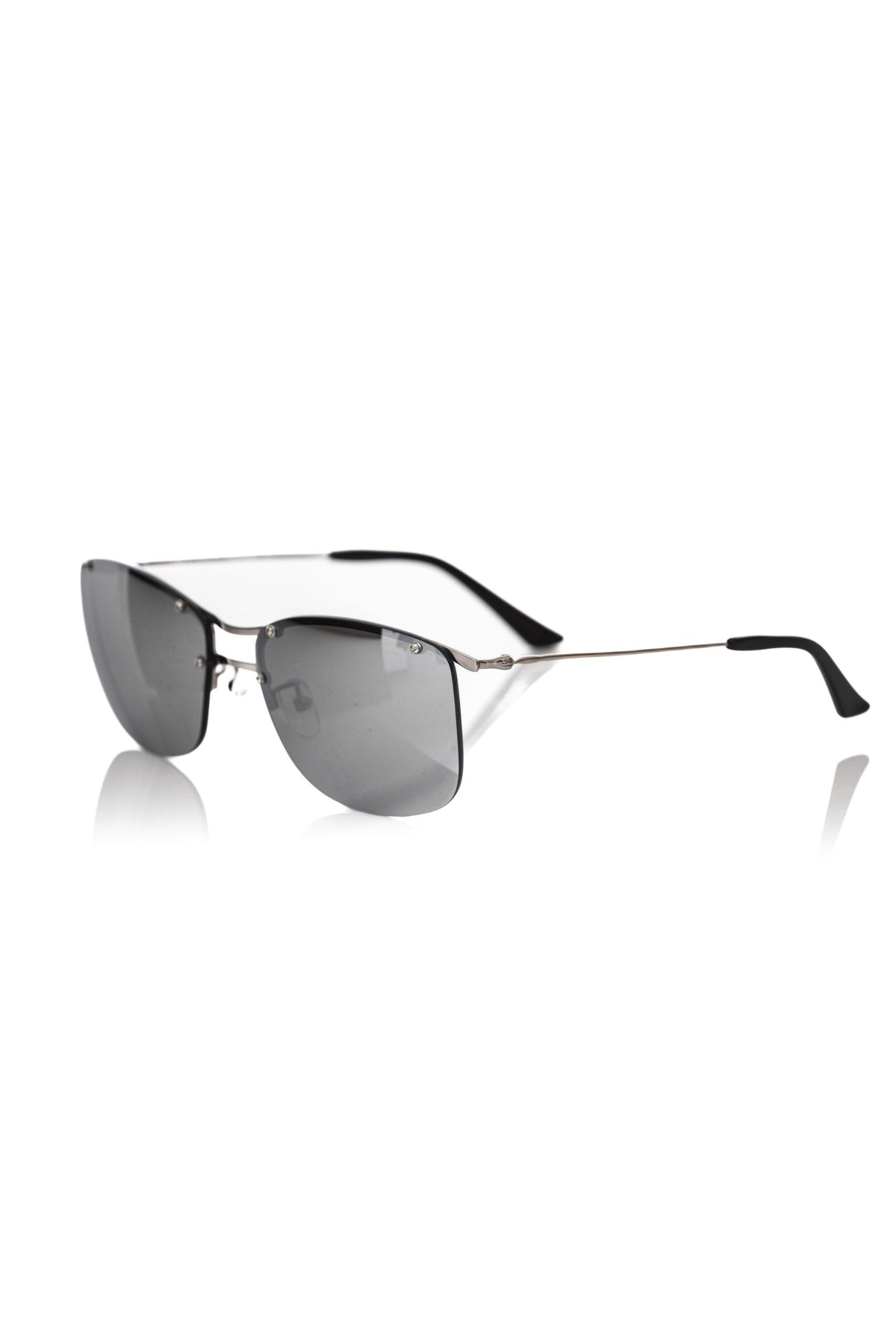 Lunettes de soleil argentées métallisées pour homme Frankie Morello