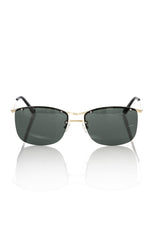 Lunettes de soleil pour homme Frankie Morello, fibre métallique noire.