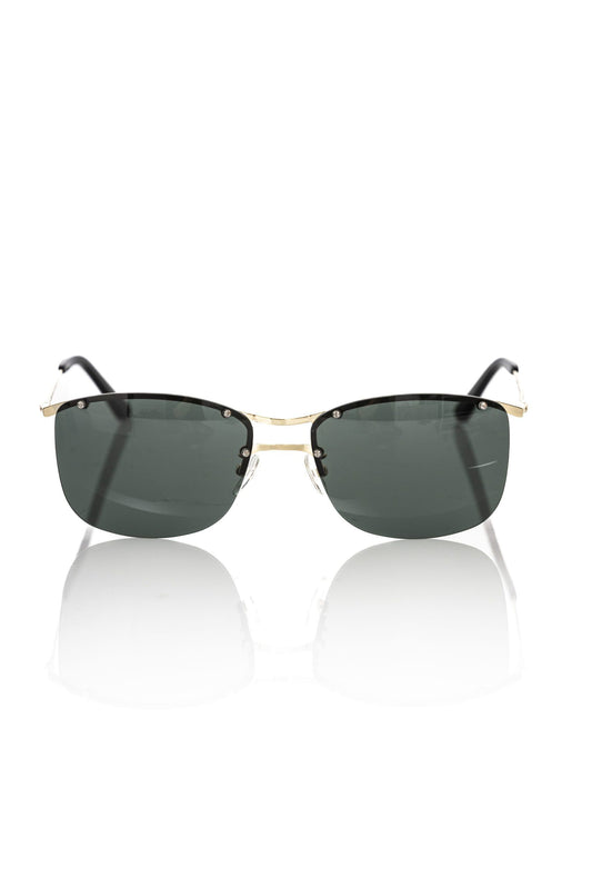 Lunettes de soleil pour homme Frankie Morello, fibre métallique noire.