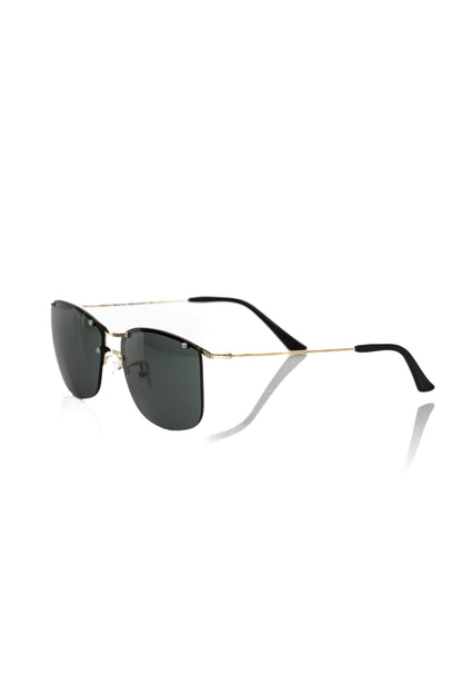 Lunettes de soleil pour homme Frankie Morello, fibre métallique noire.