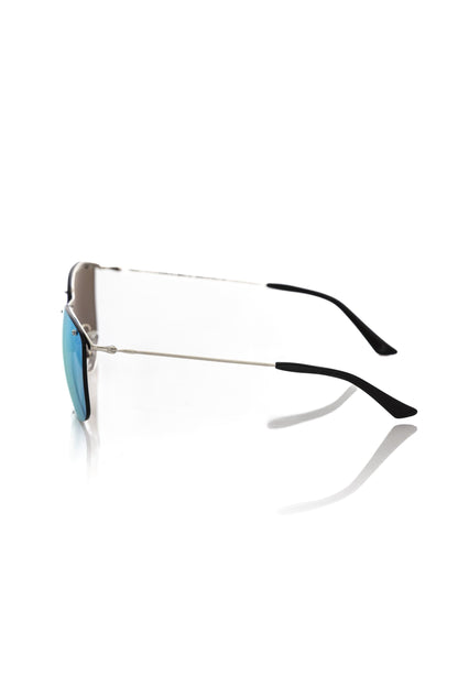 Lunettes de soleil argentées métallisées pour homme Frankie Morello