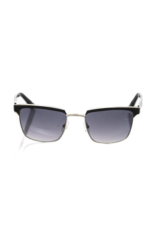 Lunettes de soleil pour homme Frankie Morello en fibre métallique noire