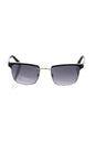 Lunettes de soleil pour homme Frankie Morello en fibre métallique noire