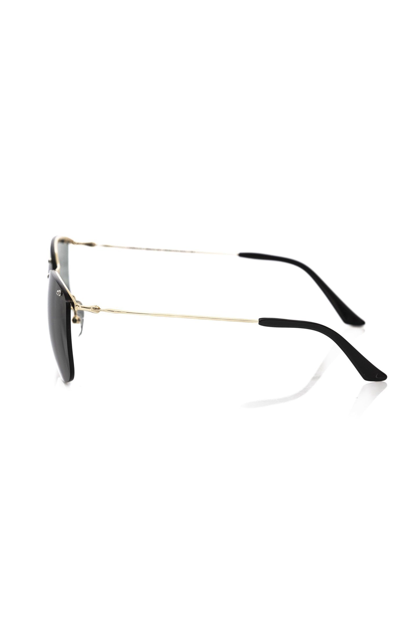 Lunettes de soleil pour homme Frankie Morello, fibre métallique noire.