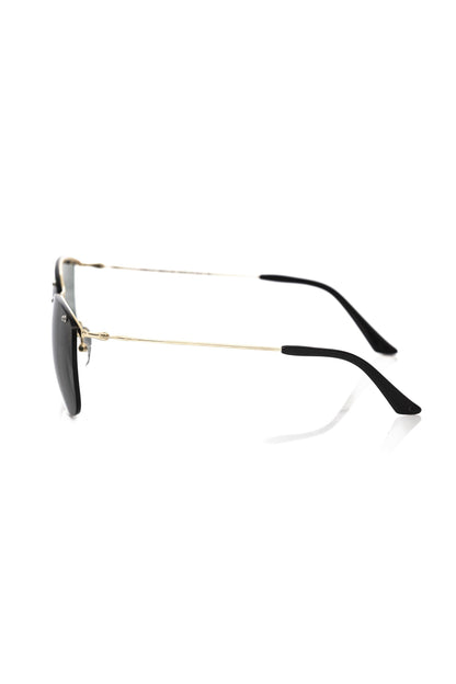 Lunettes de soleil pour homme Frankie Morello, fibre métallique noire.