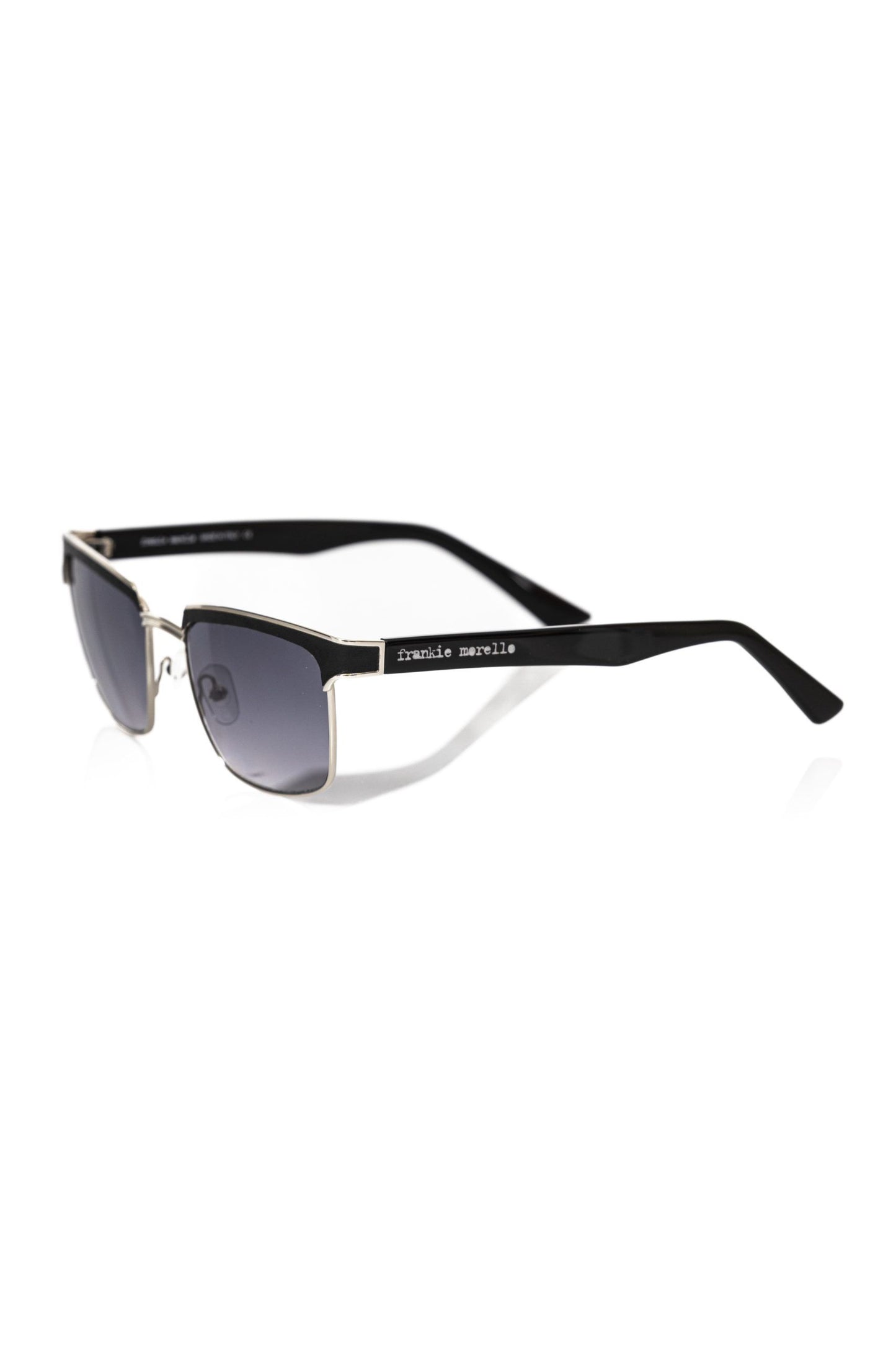 Lunettes de soleil pour homme Frankie Morello en fibre métallique noire