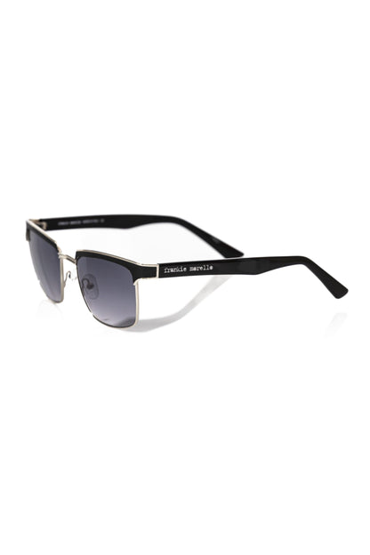 Lunettes de soleil pour homme Frankie Morello en fibre métallique noire