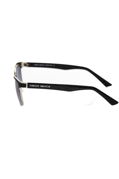 Lunettes de soleil pour homme Frankie Morello en fibre métallique noire