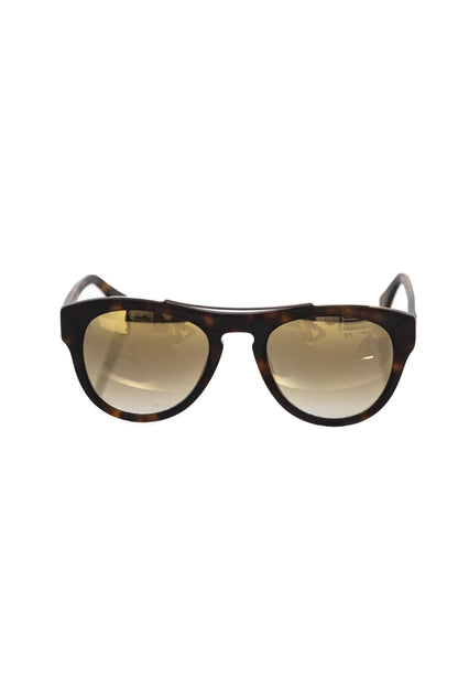 Lunettes de soleil pour homme en acétate marron de Frankie Morello