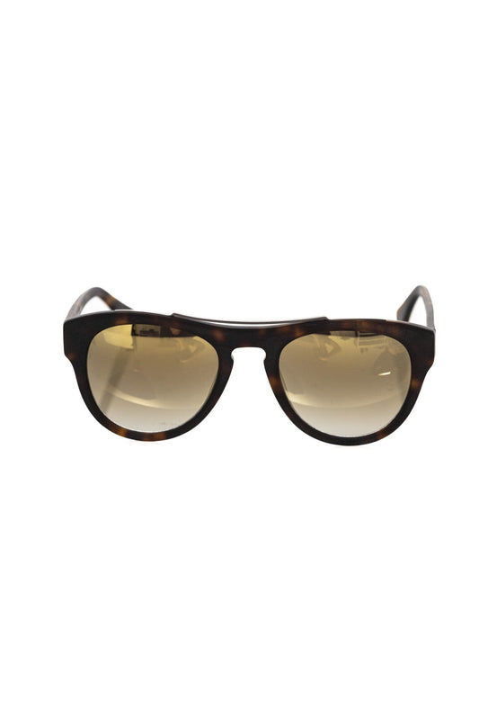 Lunettes de soleil pour homme en acétate marron de Frankie Morello