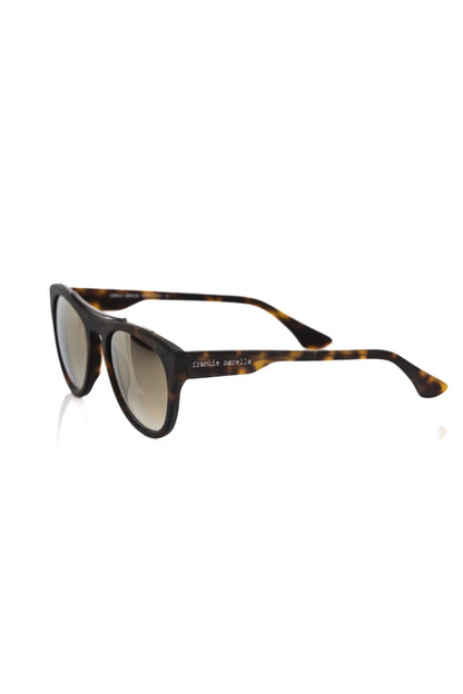 Lunettes de soleil pour homme en acétate marron de Frankie Morello