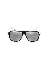 Lunettes de soleil pour homme Frankie Morello en fibre métallique noire