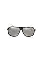 Lunettes de soleil Frankie Morello en fibre métallique noire pour homme
