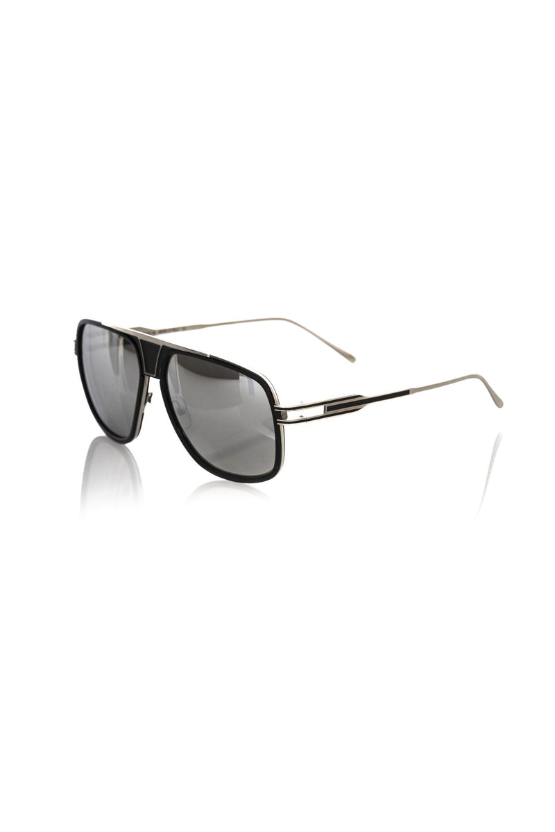 Lunettes de soleil pour homme Frankie Morello en fibre métallique noire