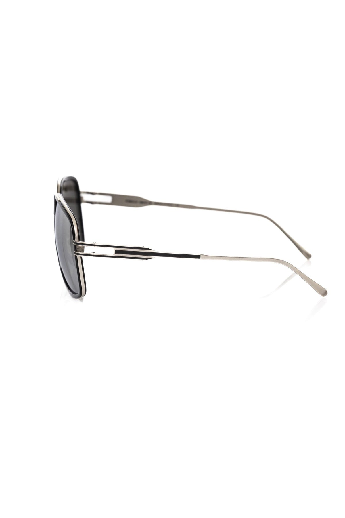 Lunettes de soleil pour homme Frankie Morello en fibre métallique noire