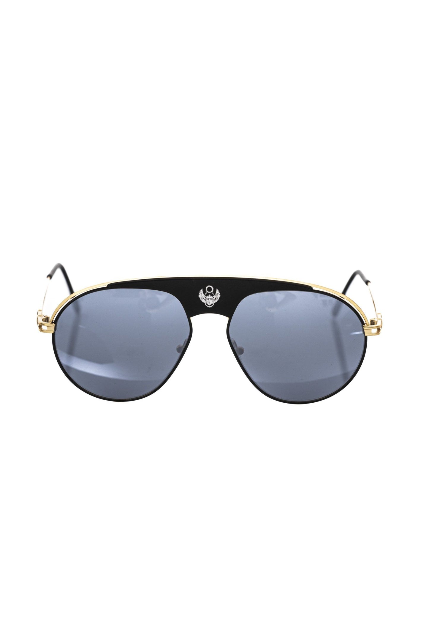 Lunettes de soleil pour homme Frankie Morello en fibre métallique noire