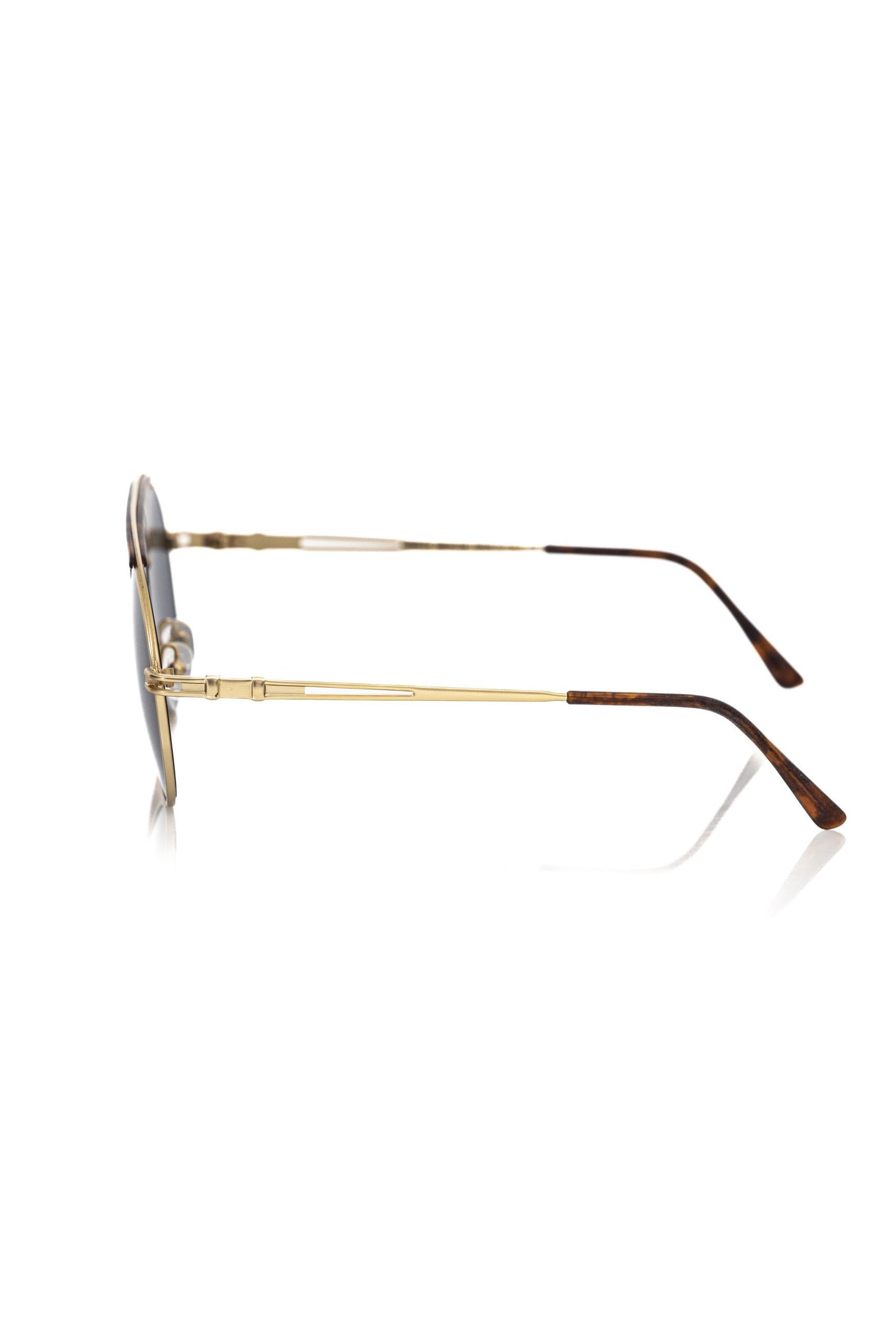 Lunettes de soleil brunes métallisées Frankie Morello pour homme