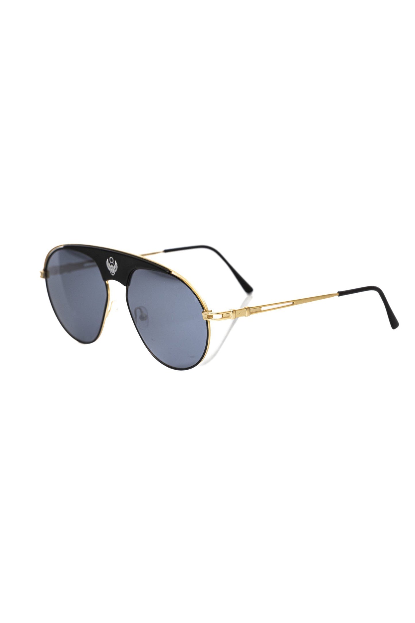 Lunettes de soleil pour homme Frankie Morello en fibre métallique noire