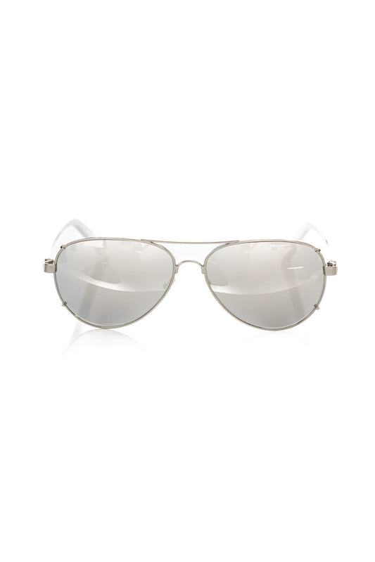 Lunettes de soleil pour homme Frankie Morello, fibre métallique argentée