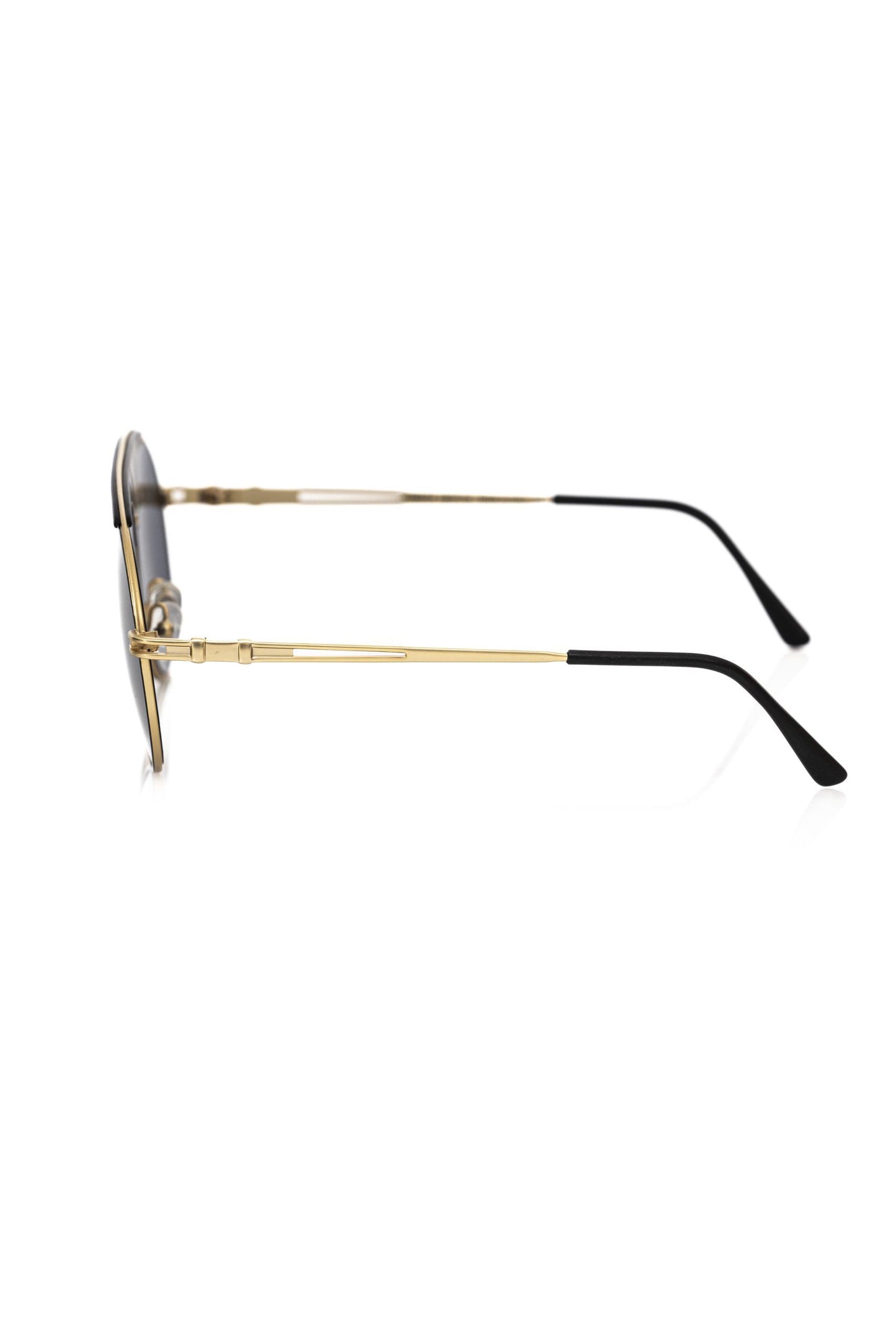 Lunettes de soleil pour homme Frankie Morello en fibre métallique noire