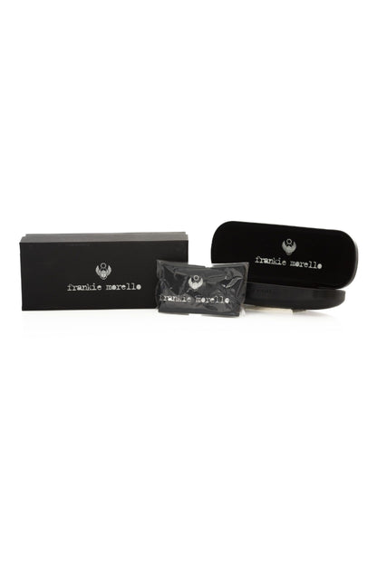 Lunettes de soleil pour homme Frankie Morello en fibre métallique noire