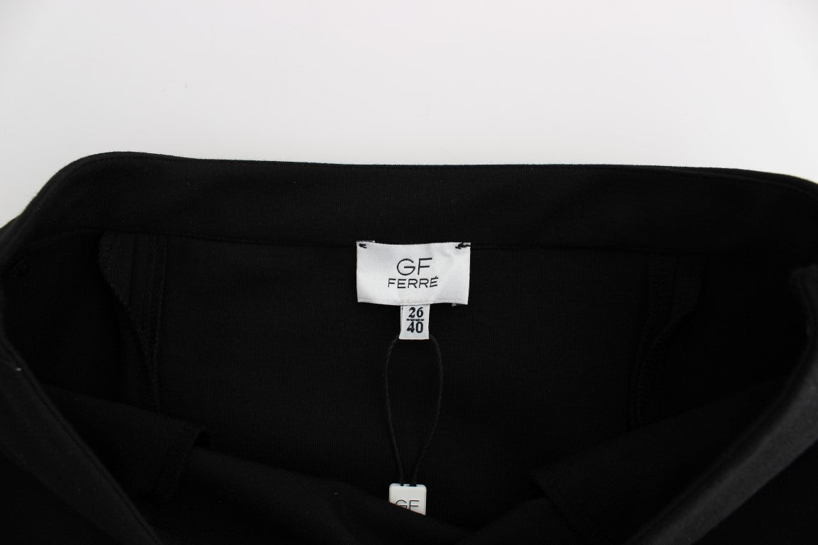 Jupe crayon noire droite GF Ferre