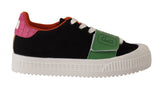 GCDS Multicolor Suede Low Top Lace Up Women Sneakers