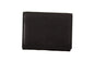 Portefeuille multi-poches Dolce &amp; Gabbana en cuir noir à trois volets avec ceinture