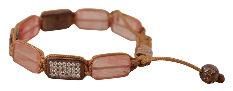 Bracelet Nialaya en Cristaux Multicolores avec Logo Ajustable