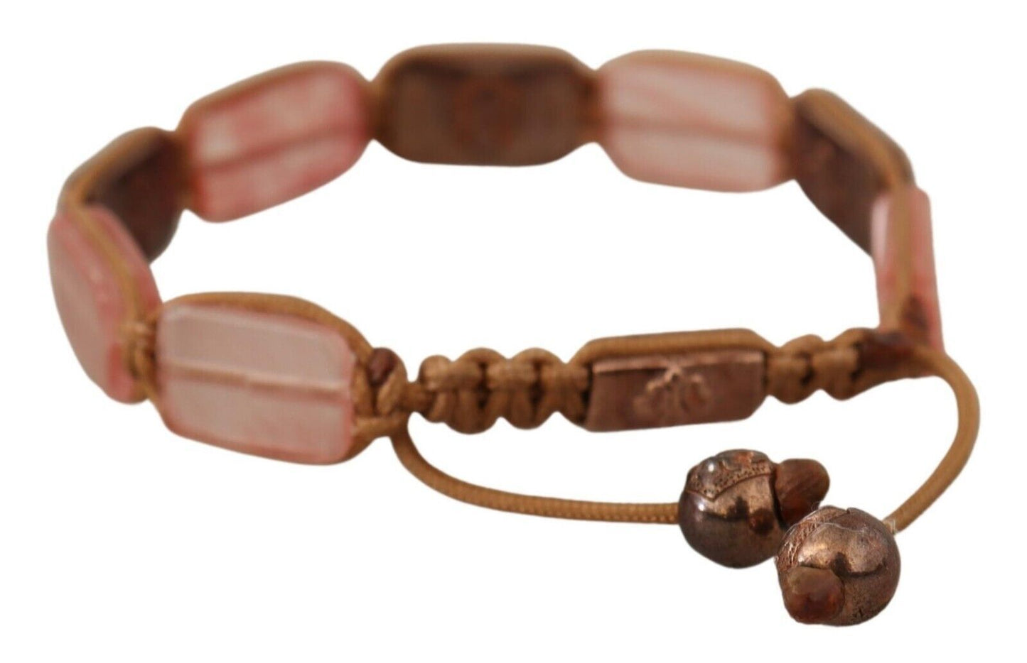 Nialaya Multicolor Kristallen Logo Versierde Verstelbare Armband