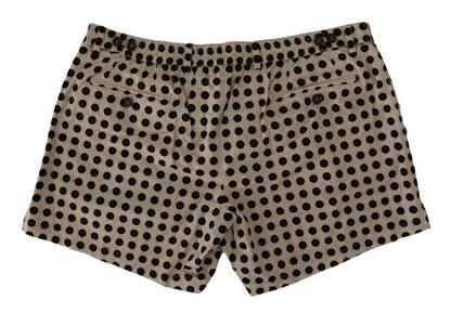 Short en coton et lin à pois noirs et blancs de Dolce & Gabbana